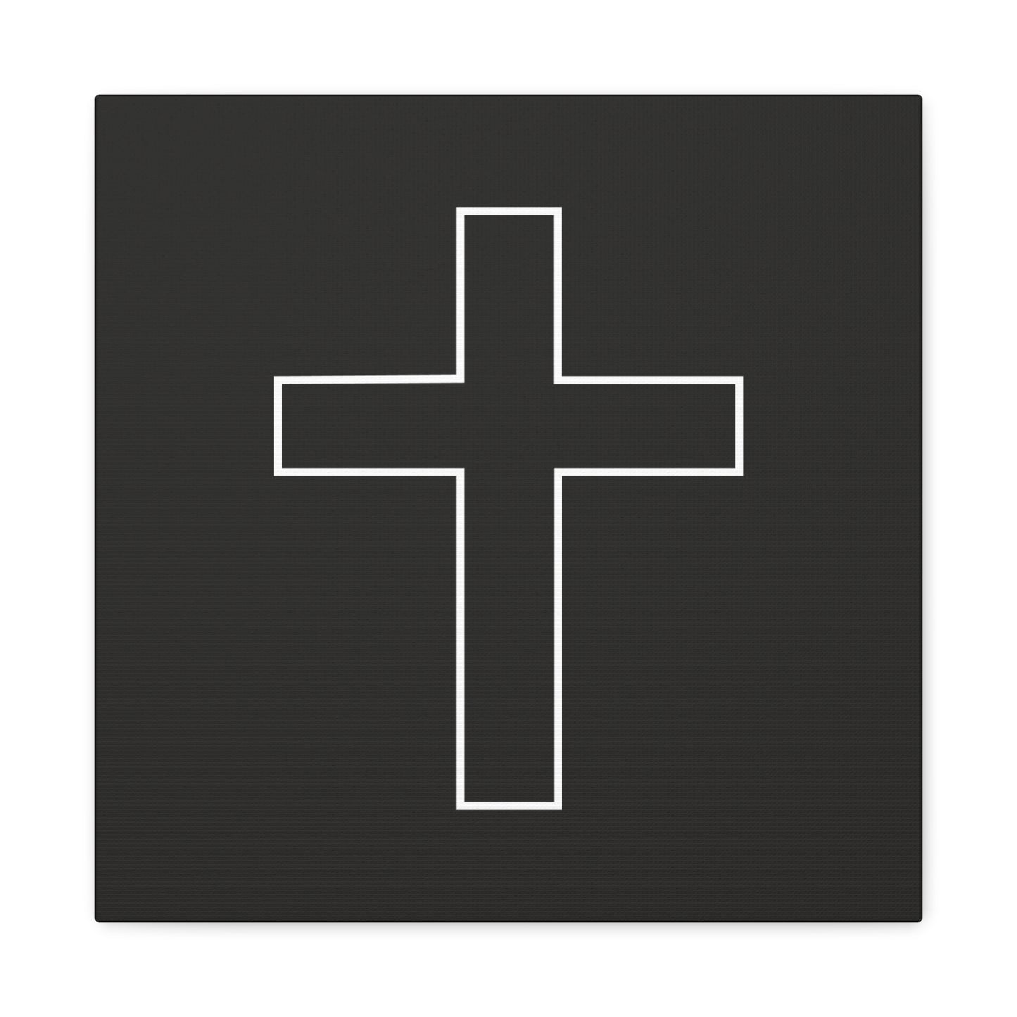 Minimalist Outline Cross - Canvas Wall Art