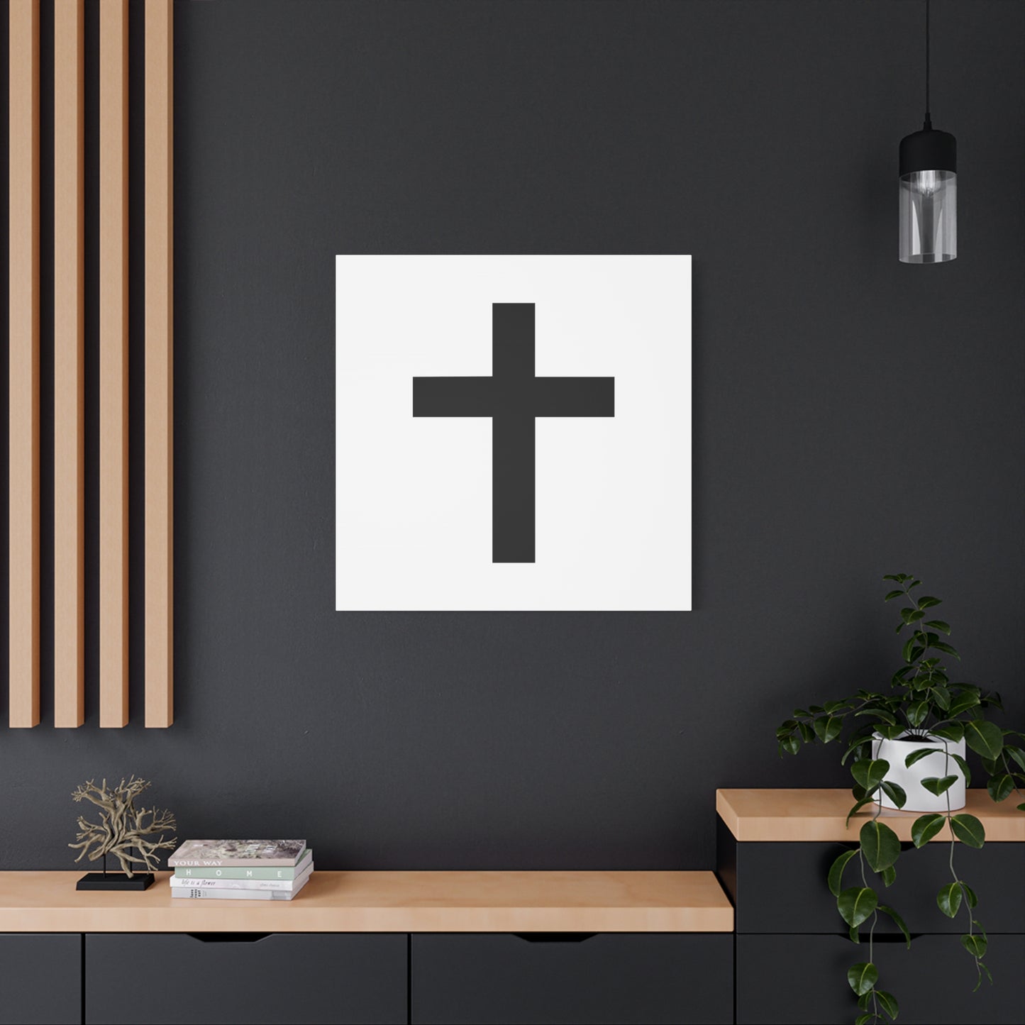 Minimalist Cross - Wall Art Canvas