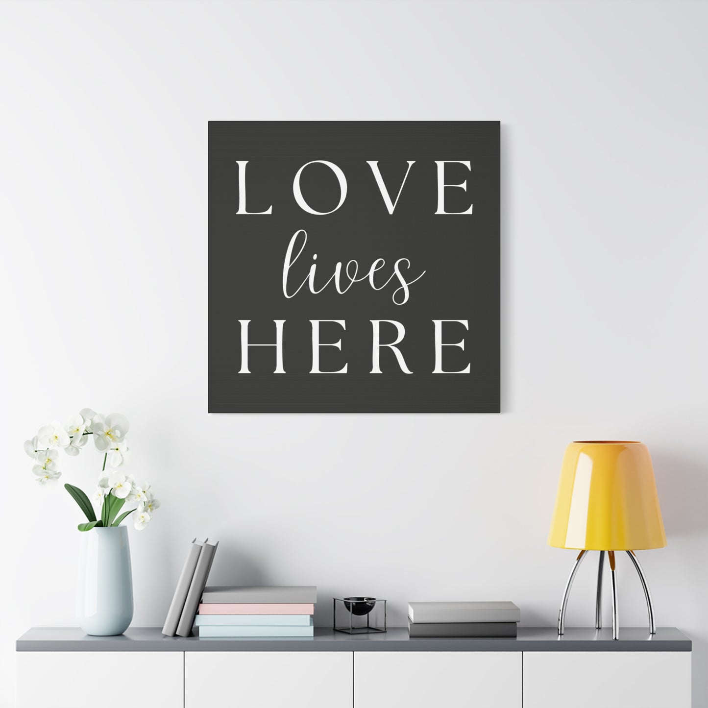 Wall Art Canvas - Love Lives Here