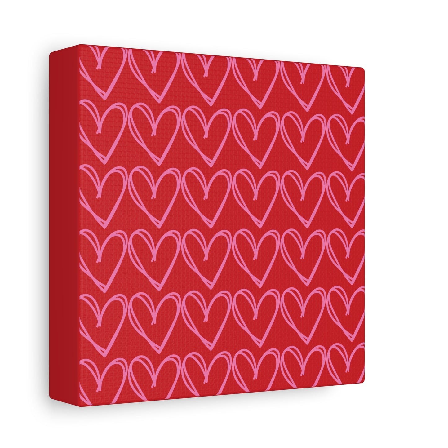 Canvas Wall Art - Red and Pink Hearts
