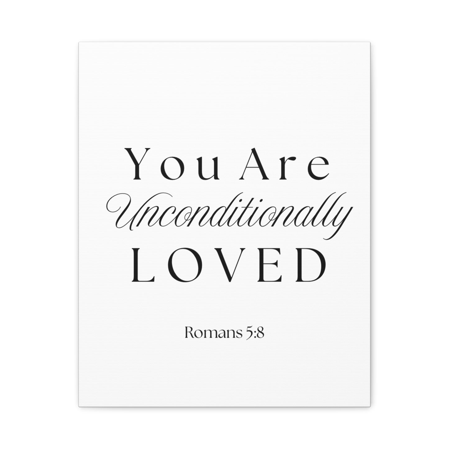 Wall Art Canvas - Unconditionally Loved