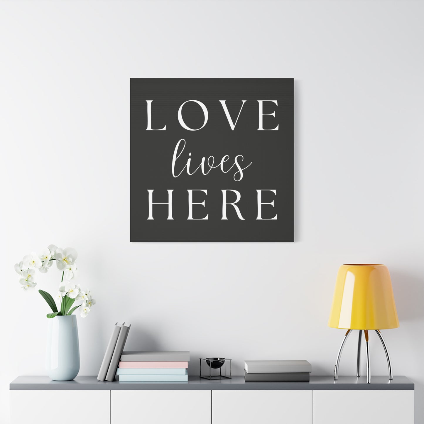 Wall Art Canvas - Love Lives Here