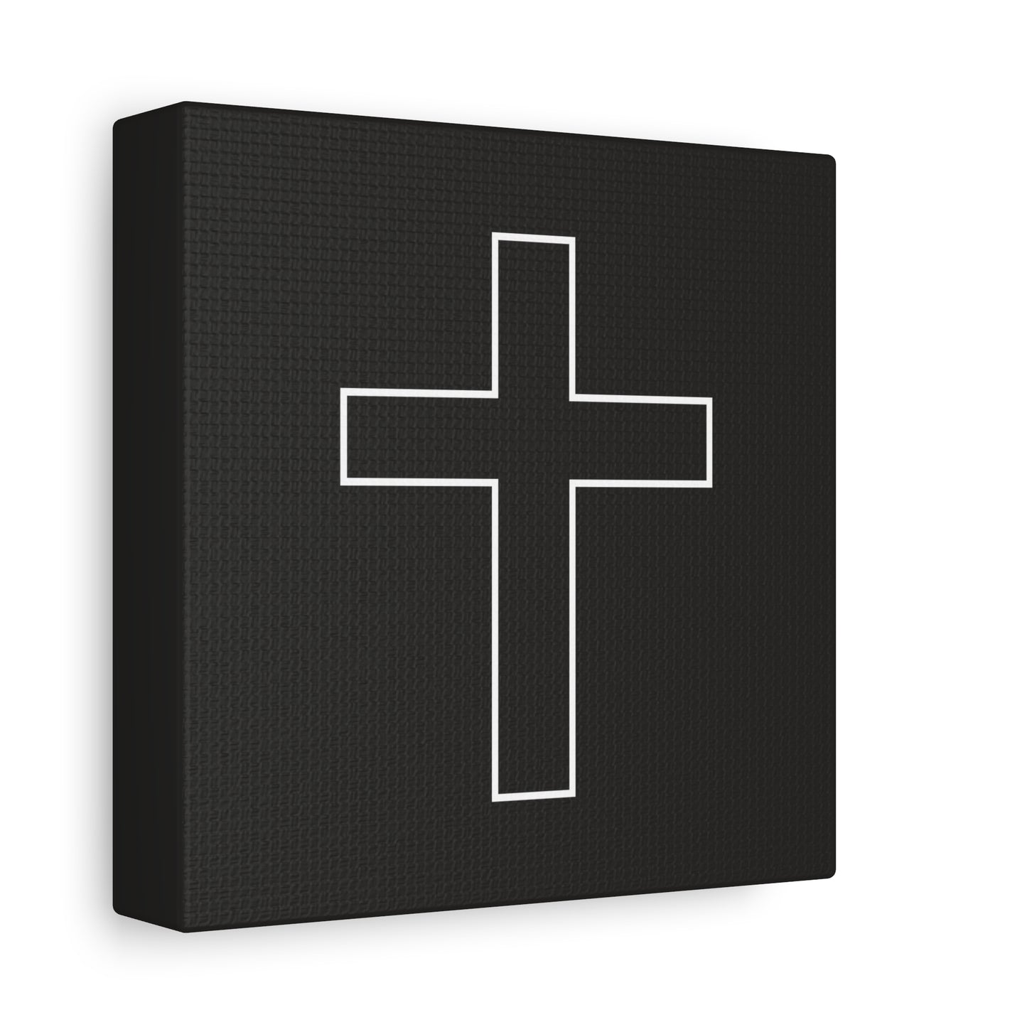 Minimalist Outline Cross - Canvas Wall Art