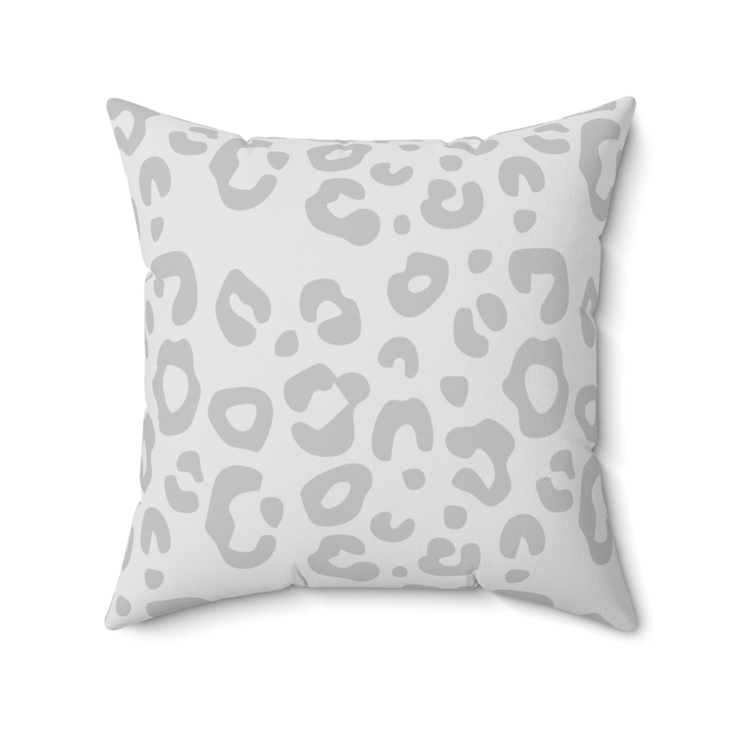 Light Grey Worthy Leopard - Print Decorative Pillow