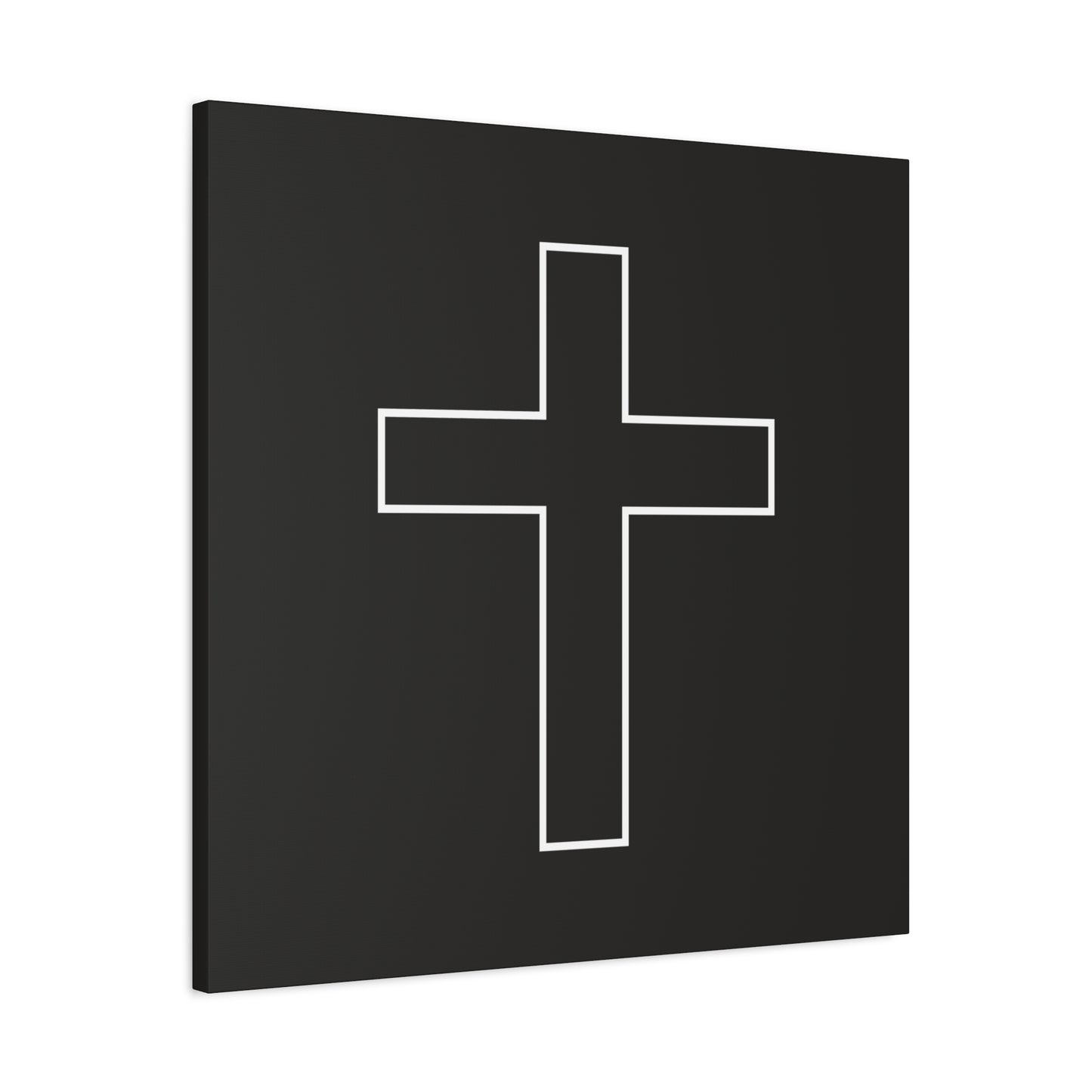 Minimalist Outline Cross - Canvas Wall Art