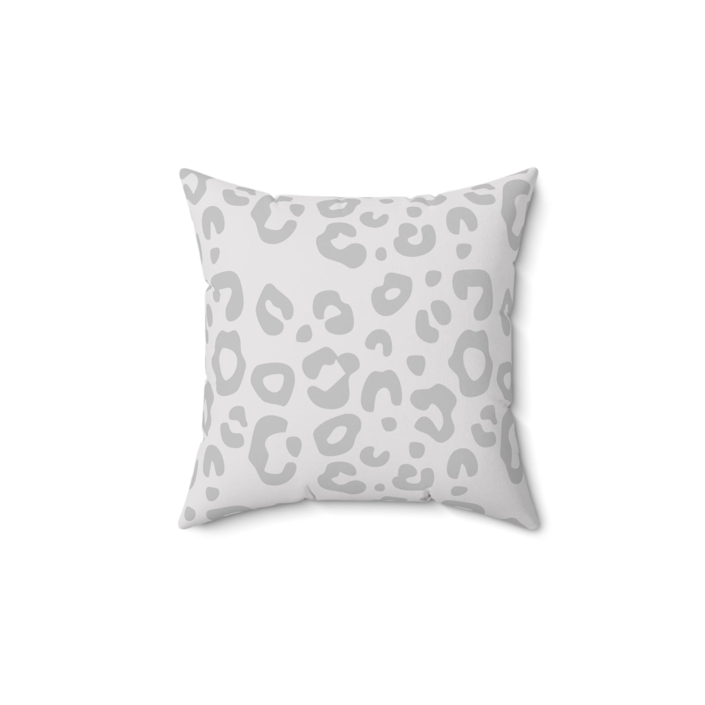 Light Grey Worthy Leopard - Print Decorative Pillow