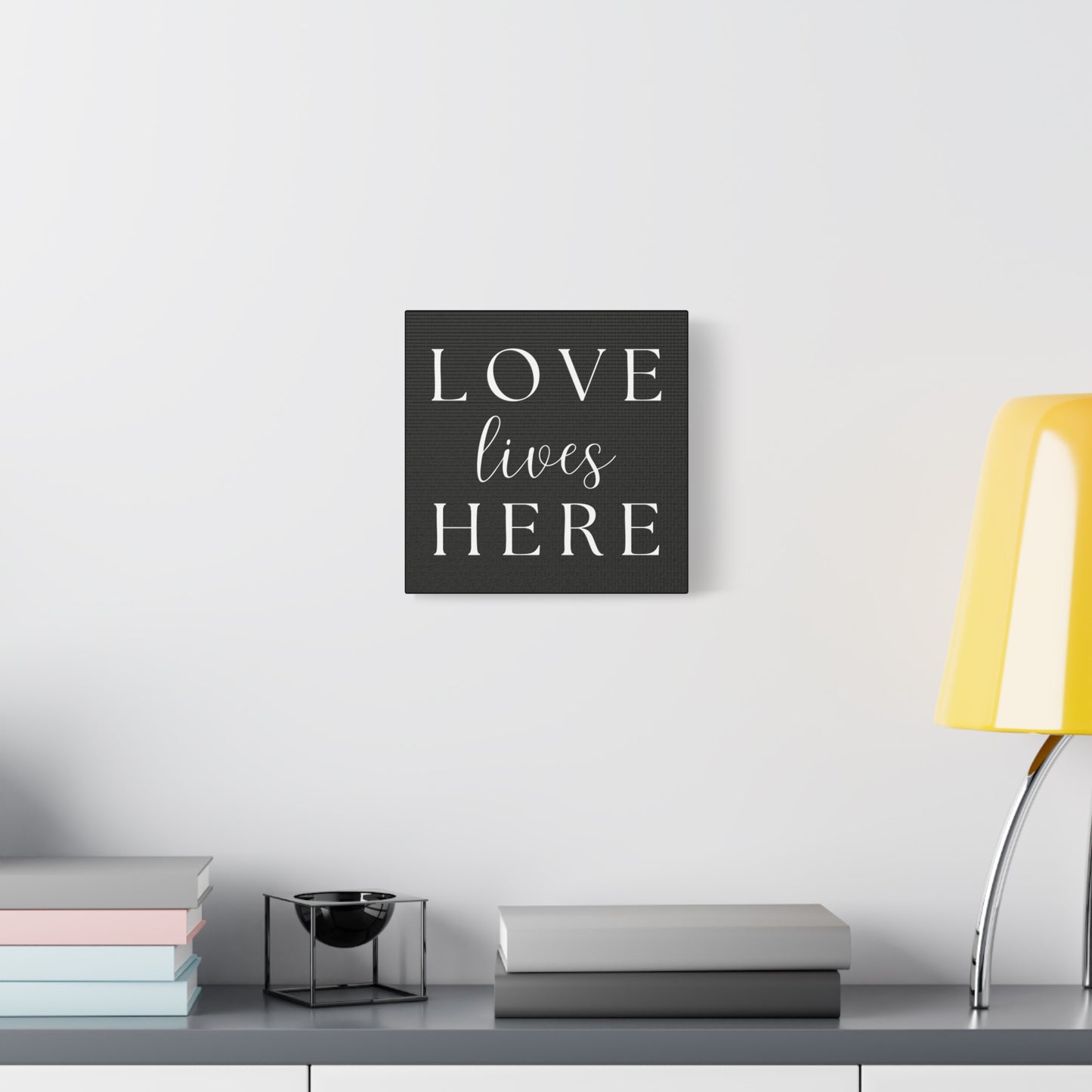 Wall Art Canvas - Love Lives Here
