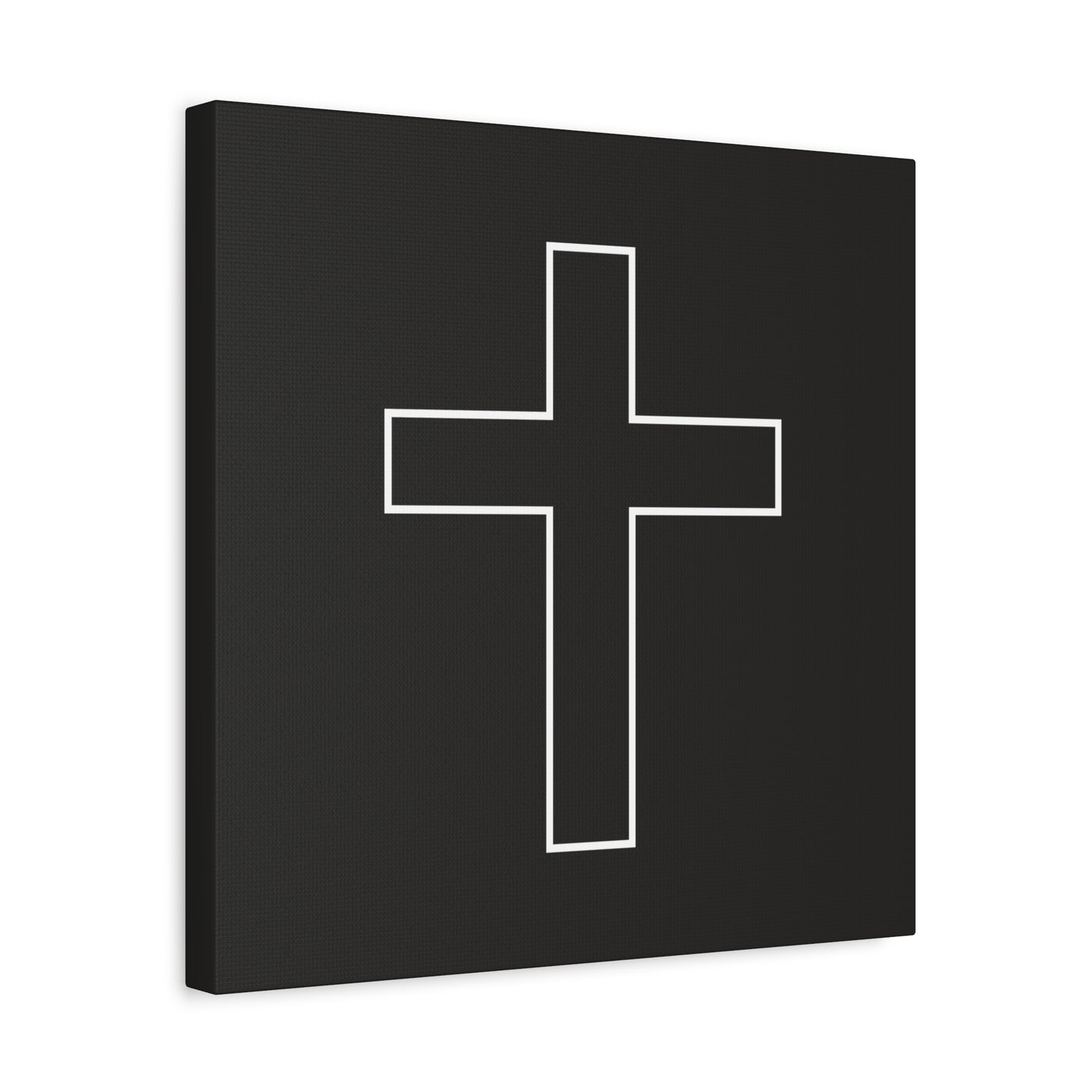 Minimalist Outline Cross - Canvas Wall Art
