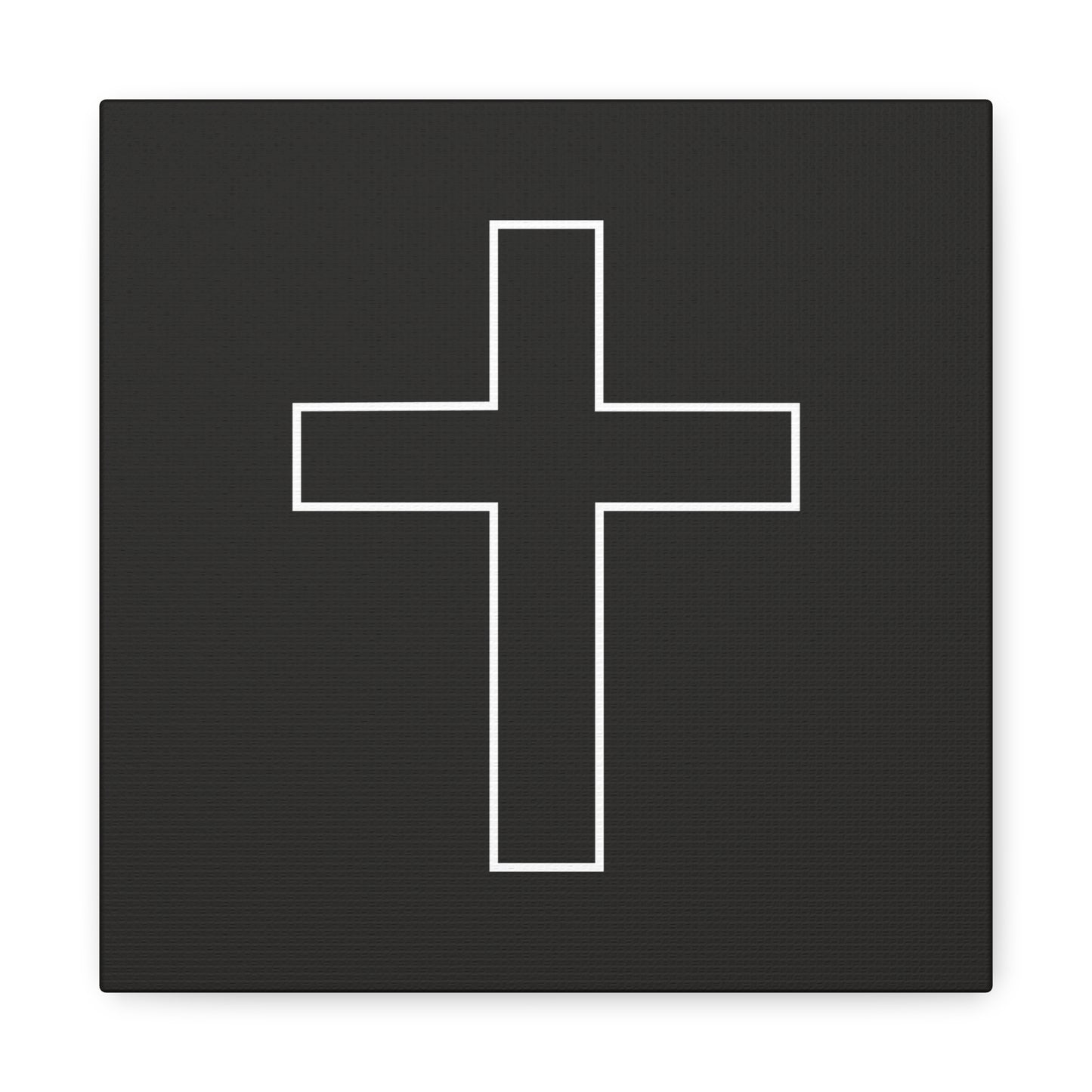 Minimalist Outline Cross - Canvas Wall Art