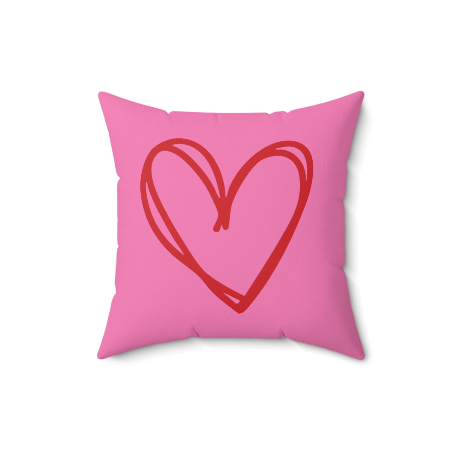 Pink Heart Pillow