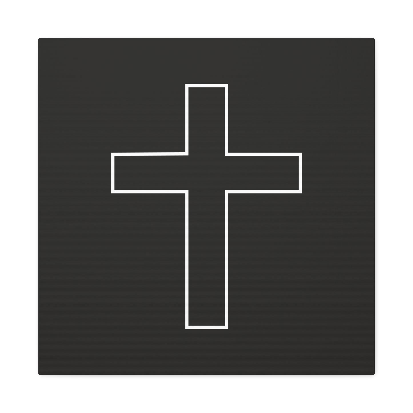 Minimalist Outline Cross - Canvas Wall Art