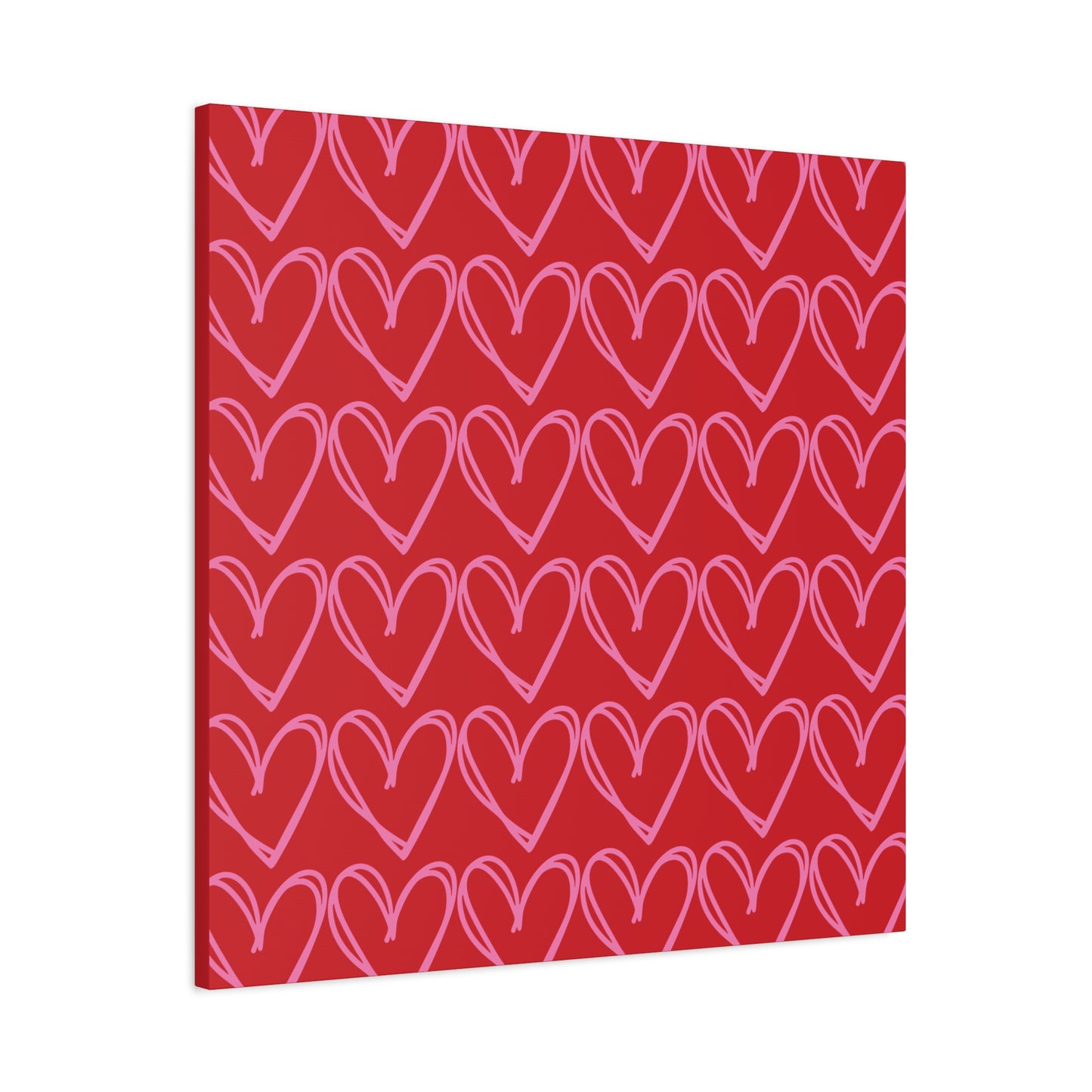Canvas Wall Art - Red and Pink Hearts