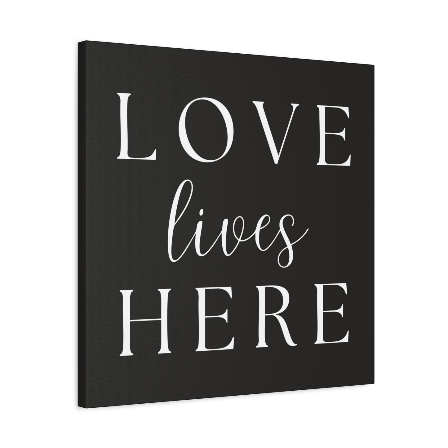 Wall Art Canvas - Love Lives Here