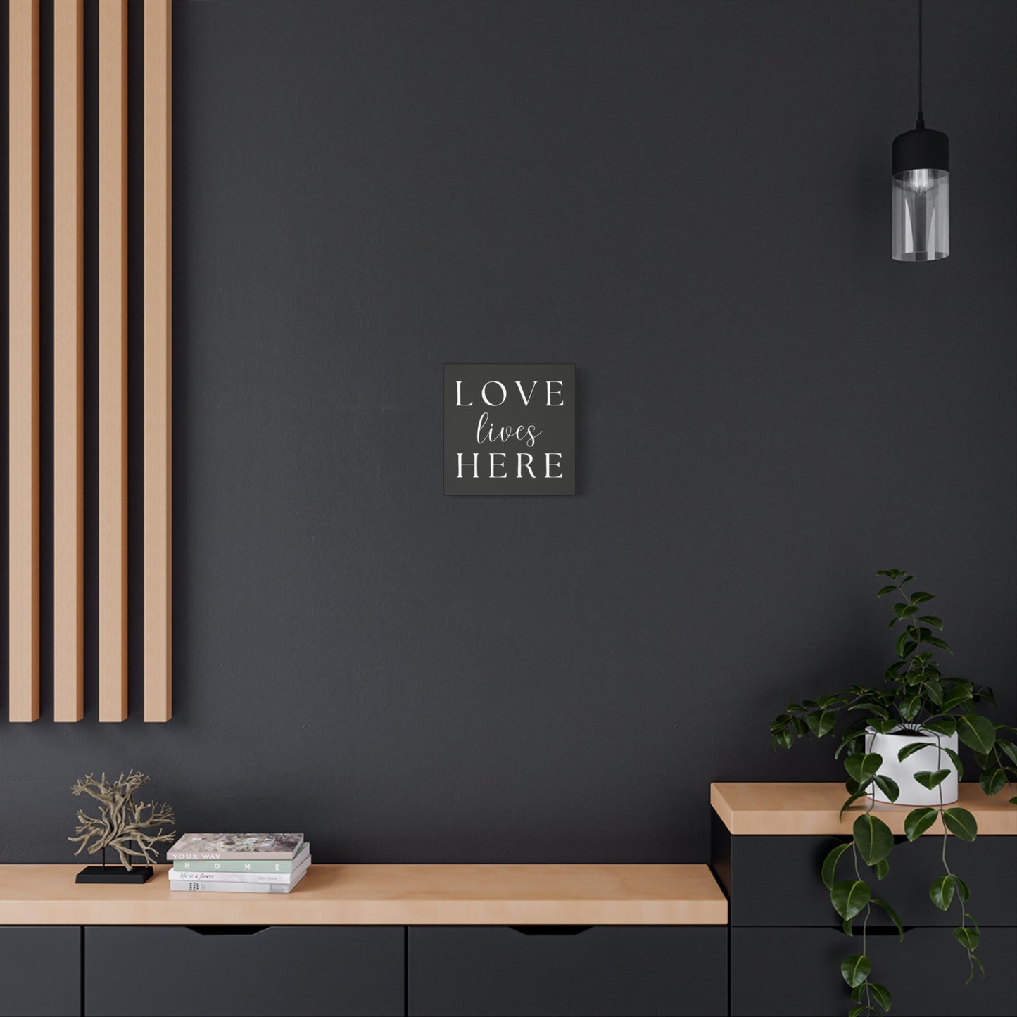 Wall Art Canvas - Love Lives Here