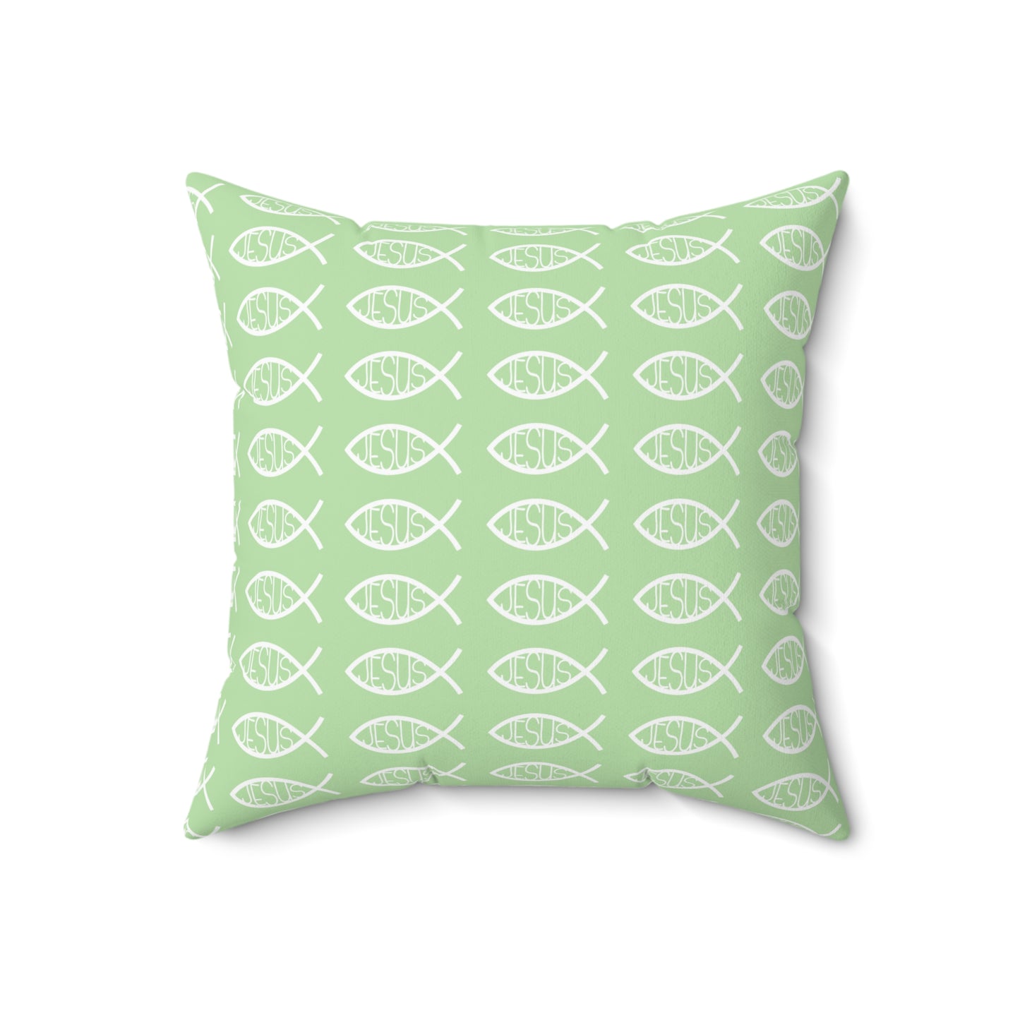 Decorative Throw Pillow - Jesus Fish Matching Design