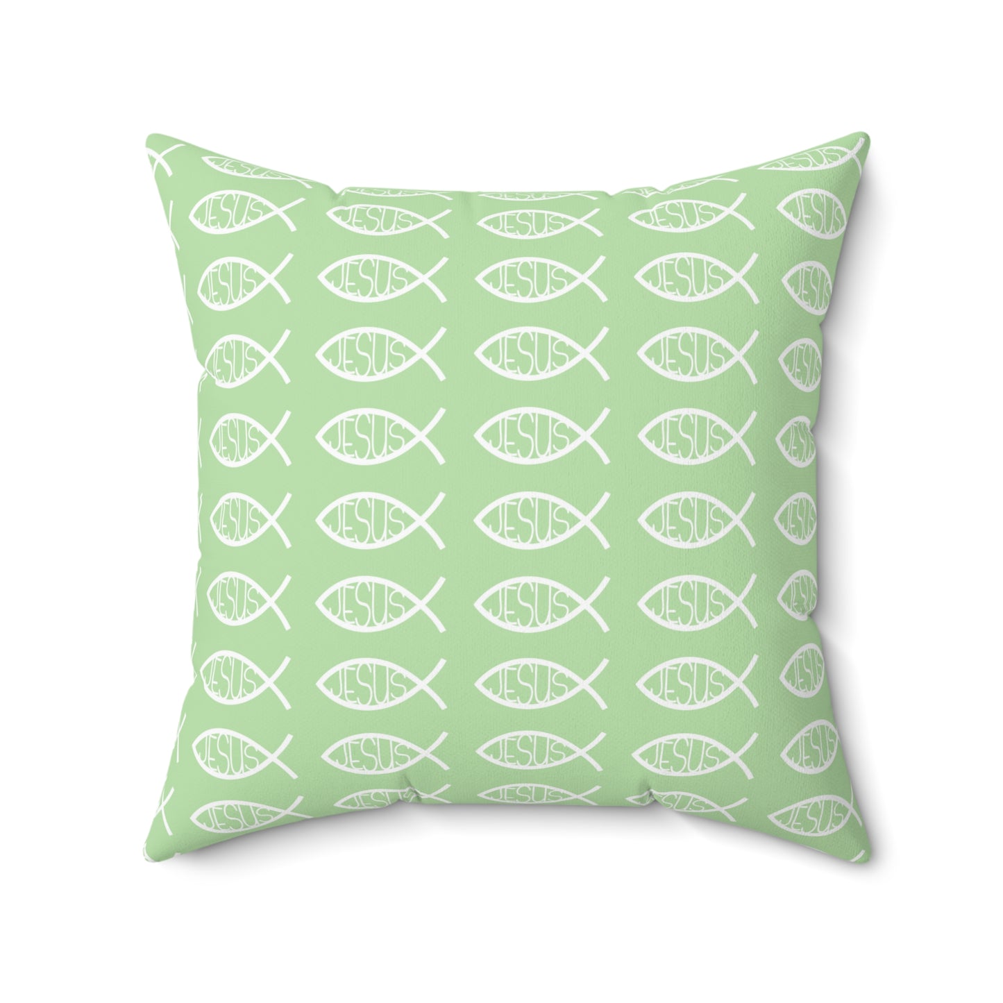 Decorative Throw Pillow - Jesus Fish Matching Design