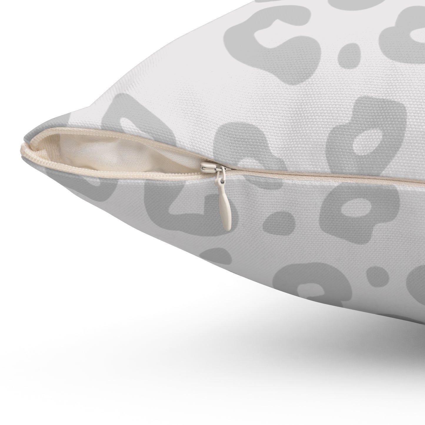 Light Grey Worthy Leopard - Print Decorative Pillow