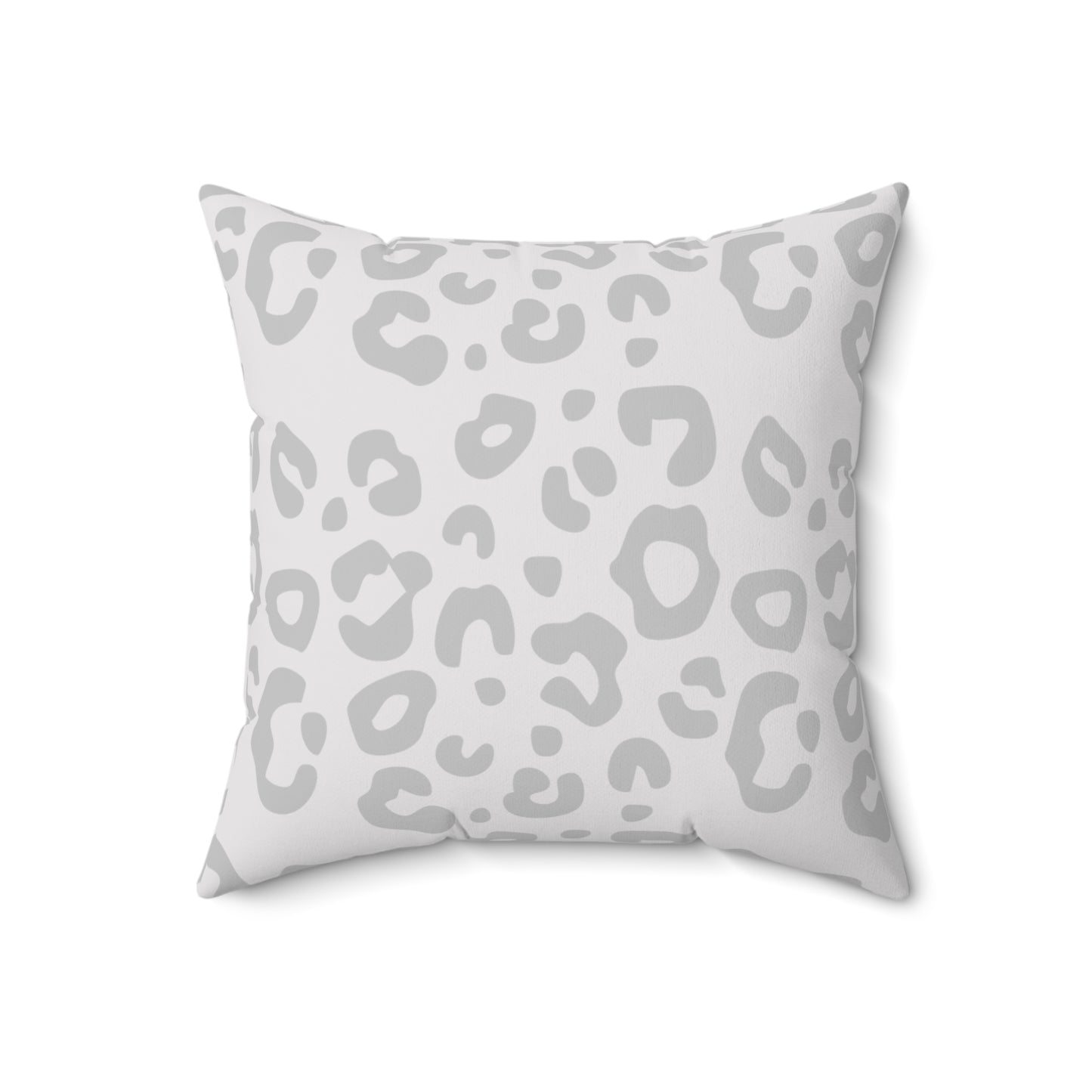 Light Grey Worthy Leopard - Print Decorative Pillow