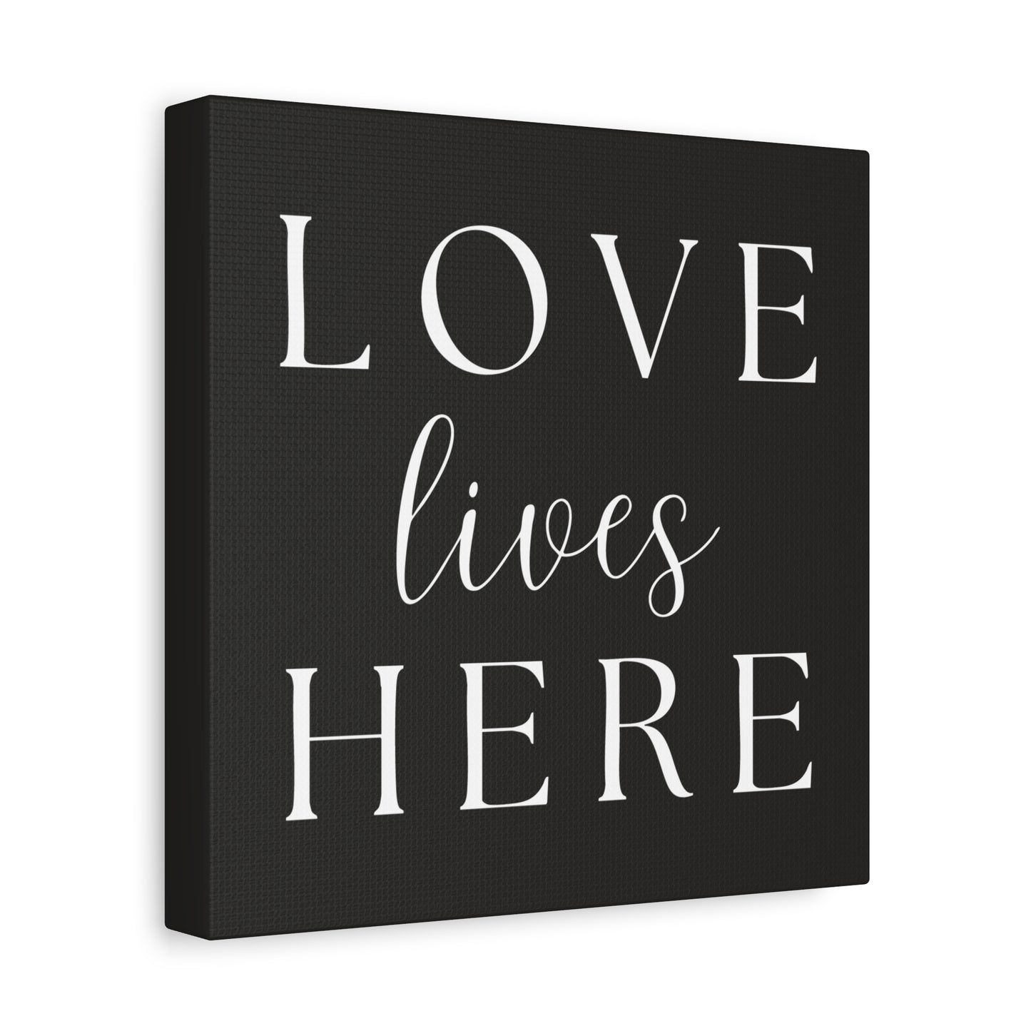 Wall Art Canvas - Love Lives Here