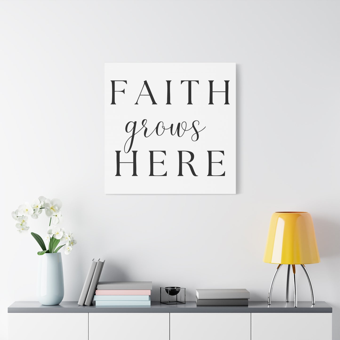 Wall Art Canvas - Faith Grows Here