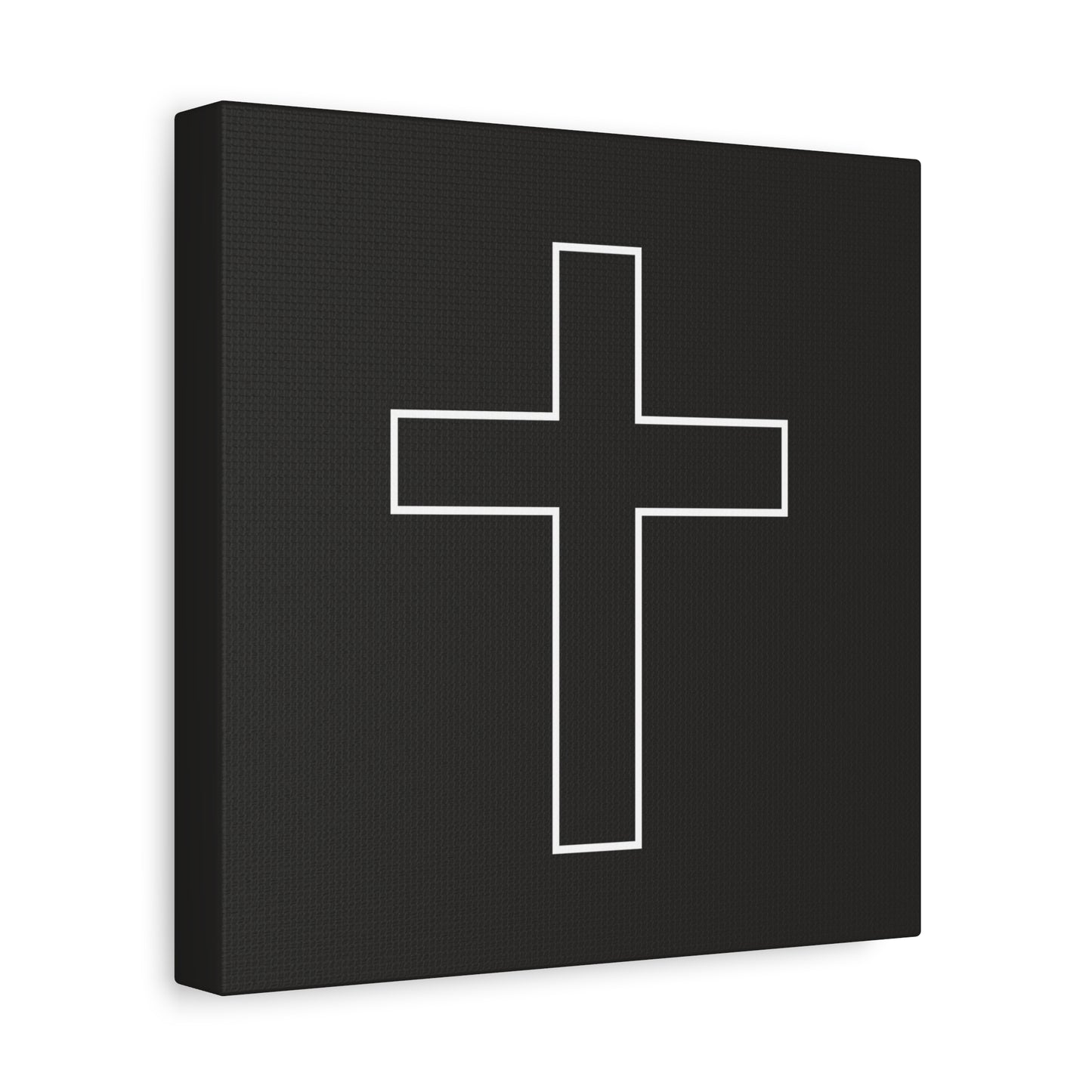 Minimalist Outline Cross - Canvas Wall Art
