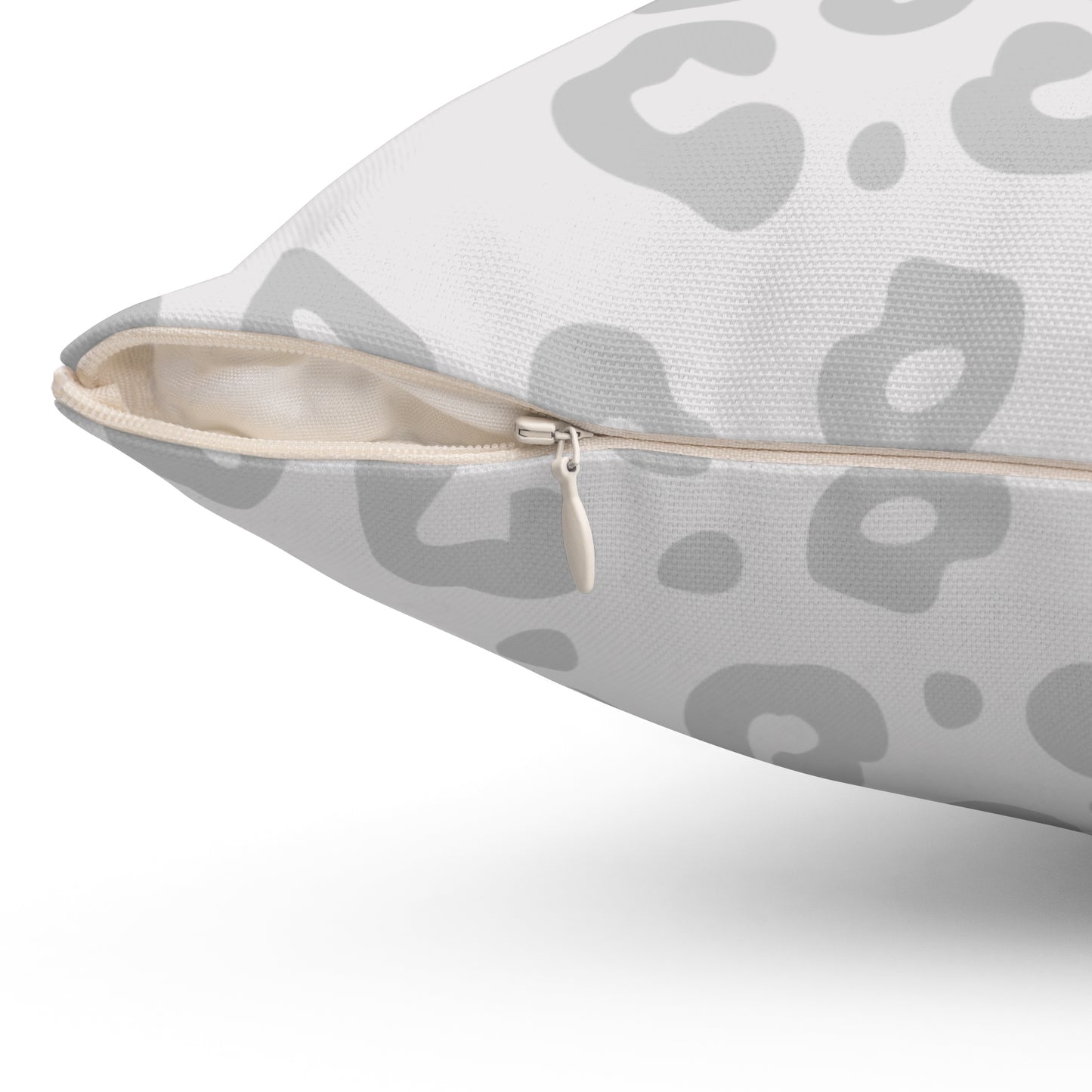 Light Grey Worthy Leopard - Print Decorative Pillow