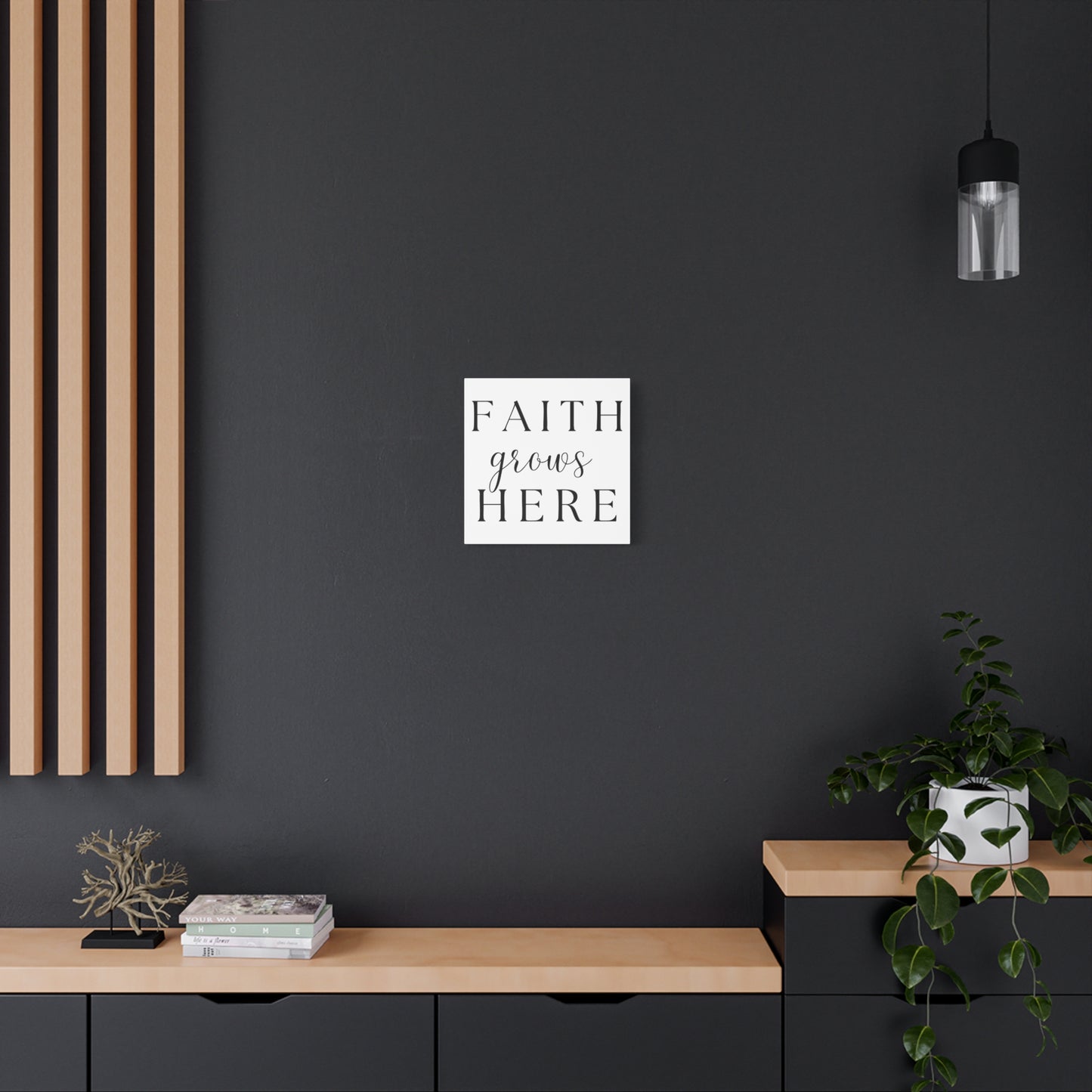 Wall Art Canvas - Faith Grows Here