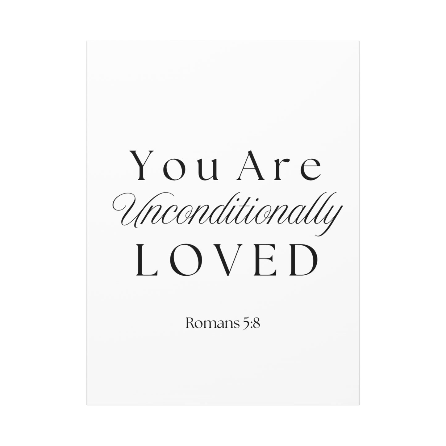 Wall Art Canvas - Unconditionally Loved